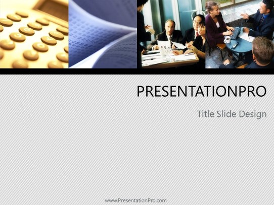 Traditional Account 04 PowerPoint Template title slide design