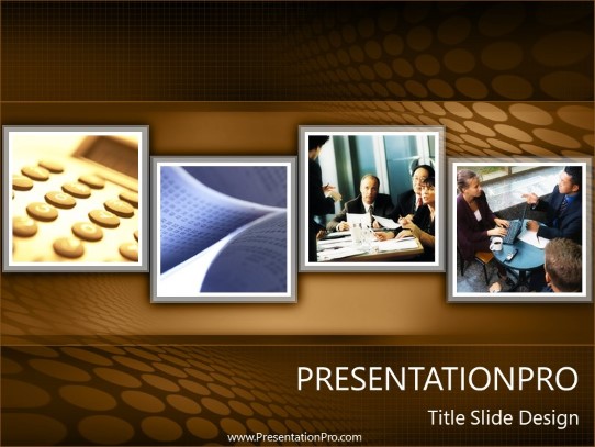 Traditional Account 07 PowerPoint Template title slide design