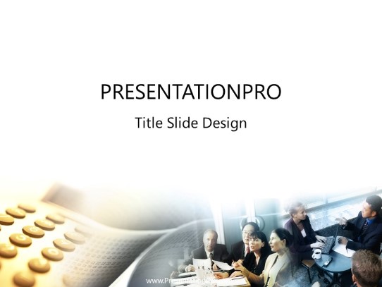 Traditional Account 11 PowerPoint Template title slide design