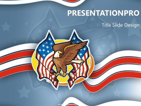 American Eagle PowerPoint Template title slide design