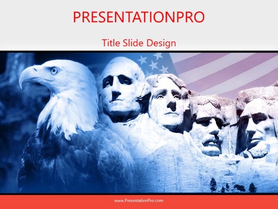 Rushmore PowerPoint Template title slide design