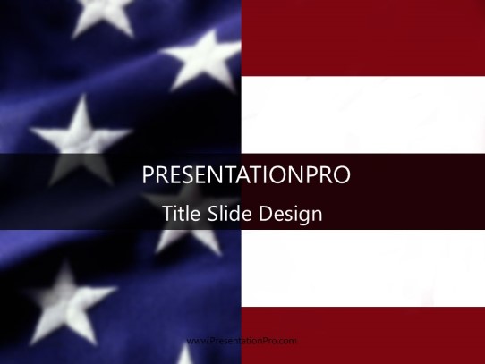 Usa 2 PowerPoint Template title slide design