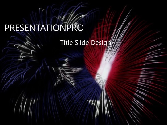 Usa 7 PowerPoint Template title slide design
