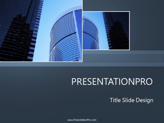 Building 01 PowerPoint Template title slide design