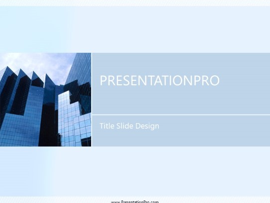 Building 04 PowerPoint Template title slide design