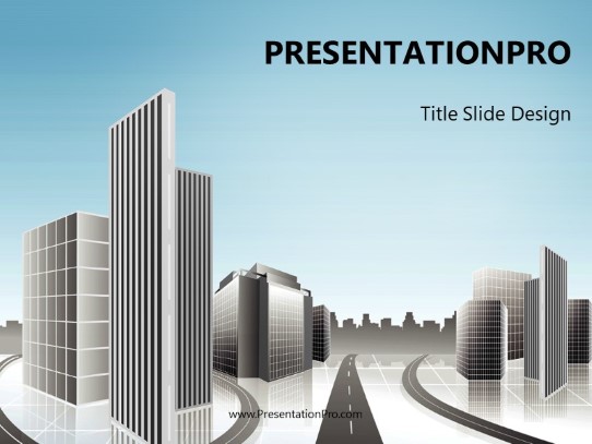 City Planning PowerPoint Template title slide design