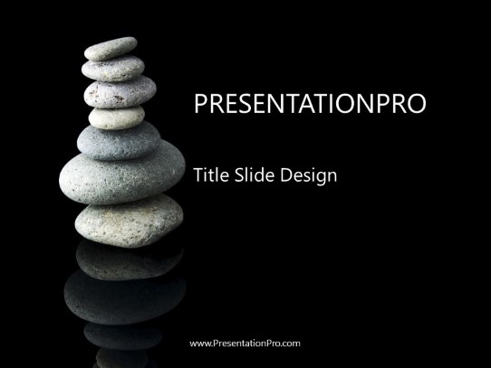 Balancing Act PowerPoint Template title slide design