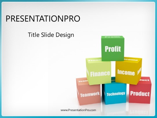 Business Basics PowerPoint Template title slide design