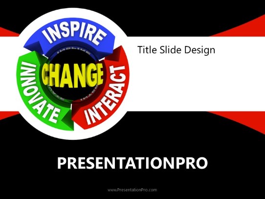 Change Red PowerPoint Template title slide design
