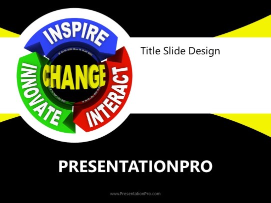 Change Yellow PowerPoint Template title slide design
