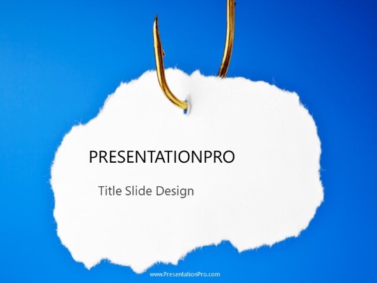 Fishing For Quotes PowerPoint Template title slide design