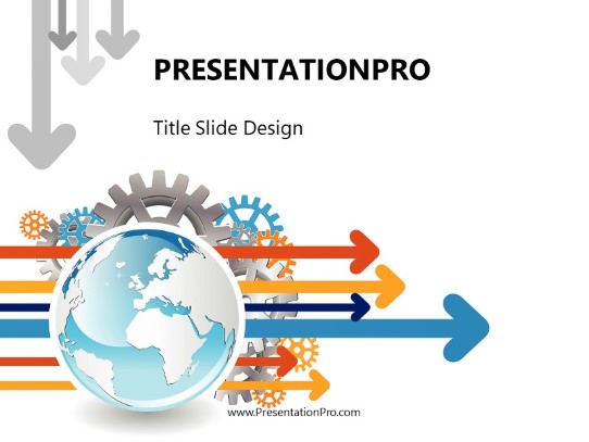 Forward Movement PowerPoint Template title slide design
