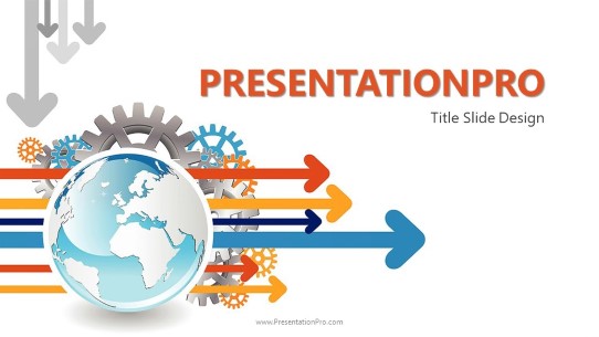 Forward Movement Widescreen PowerPoint Template title slide design