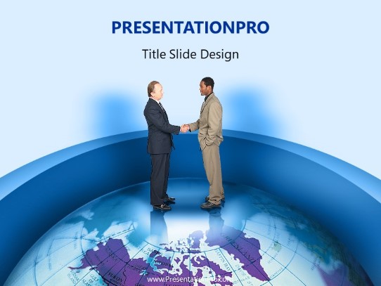 Global Deal PowerPoint Template title slide design