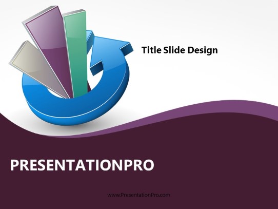 Growth Cycle 2 Purple PowerPoint Template title slide design
