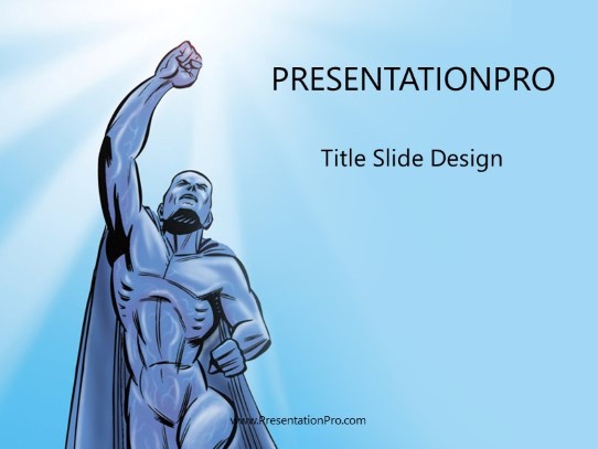 Hero02 PowerPoint Template title slide design