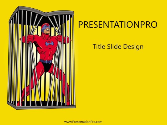 Hero04 PowerPoint Template title slide design