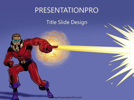 Hero06 PowerPoint Template title slide design