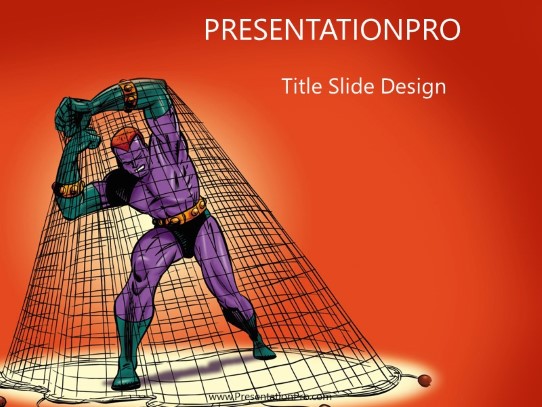 Hero07 PowerPoint Template title slide design