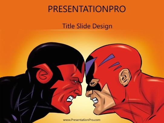 Hero08 PowerPoint Template title slide design