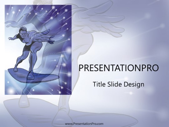 Hero10 PowerPoint Template title slide design