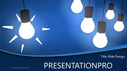 Inspiring Light Widescreen PowerPoint Template title slide design