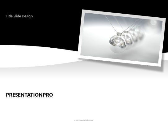 Keeping The Momentum PowerPoint Template title slide design