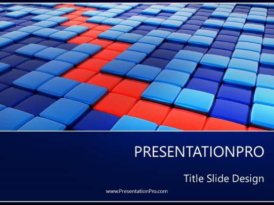 Labyrinth Strategy PowerPoint Template title slide design