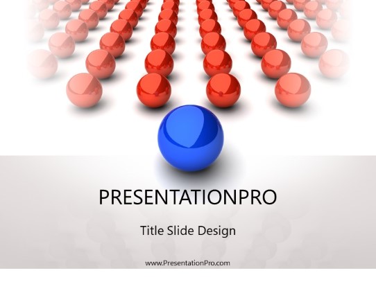 Leadership Front PowerPoint Template title slide design