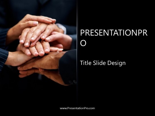 Partnership Go Team PowerPoint Template title slide design