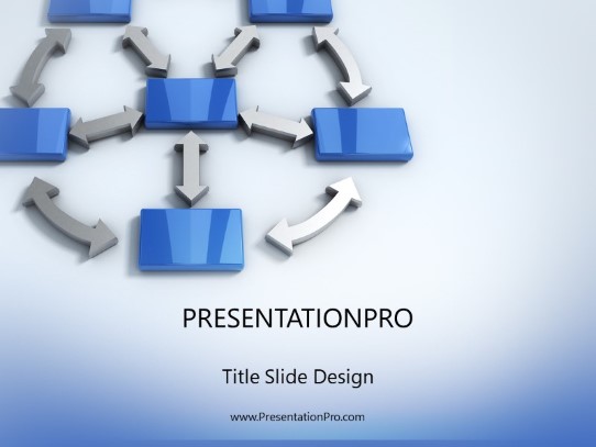 Process Arrows PowerPoint Template title slide design