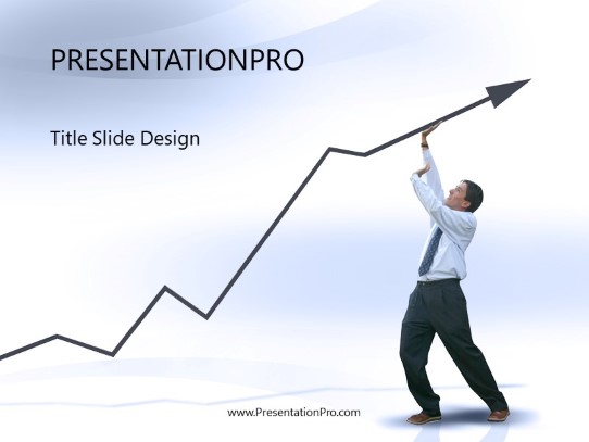 Push Up PowerPoint Template title slide design