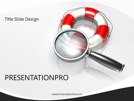 Seeking Help PowerPoint Template title slide design