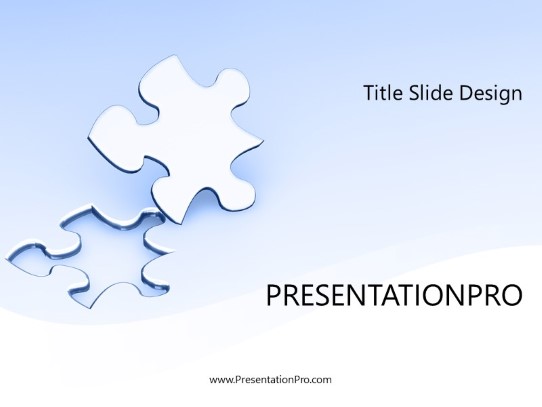 Single Solution Blue PowerPoint Template title slide design