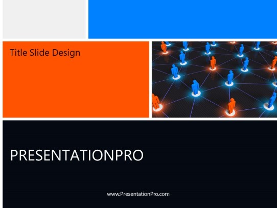 Social Connections PowerPoint Template title slide design