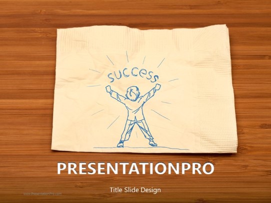 Success Doodle PowerPoint Template title slide design