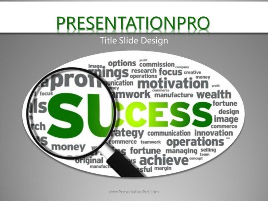 Success Inspections PowerPoint Template title slide design