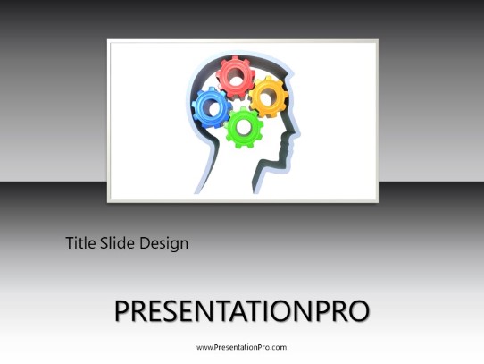 Thought Process B PowerPoint Template title slide design