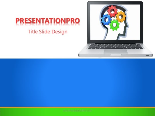 Thought Process C PowerPoint Template title slide design