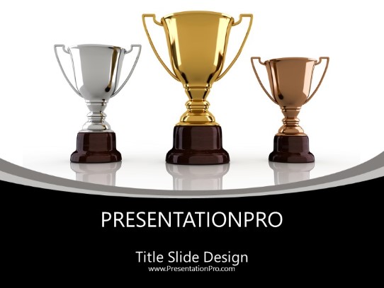 Trophy Winners PowerPoint template background in Business ...