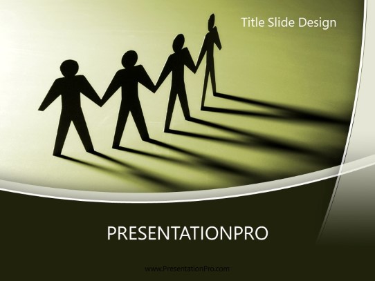 Unity PowerPoint Template title slide design