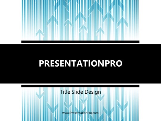Ups And Downs PowerPoint Template title slide design