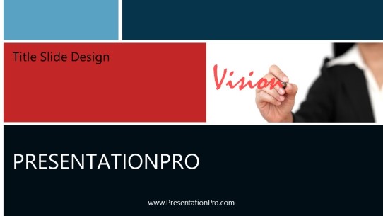 Vision Widescreen PowerPoint Template title slide design