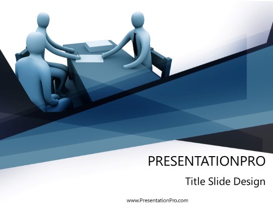 3d People PowerPoint Template title slide design