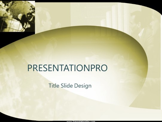 Annual Gold PowerPoint Template title slide design