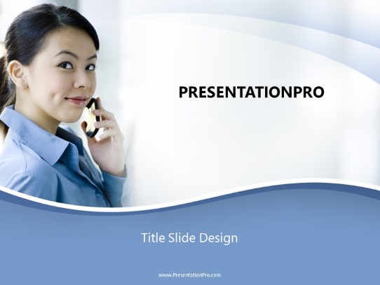 Asian Cell Business PowerPoint Template title slide design