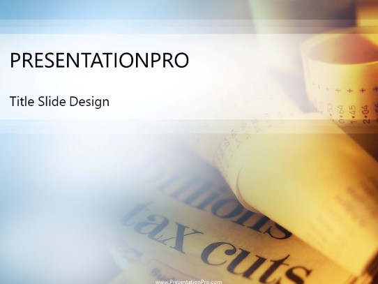 Audited PowerPoint Template title slide design