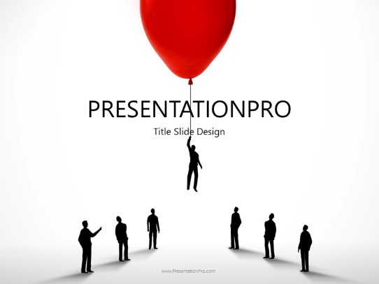 Business Balloon PowerPoint Template title slide design