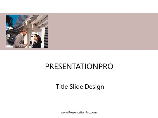 Business Comm08 PowerPoint Template title slide design