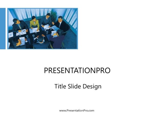 Business Comm11 PowerPoint Template title slide design